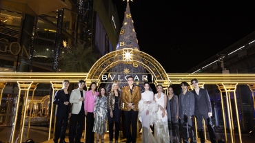 BVLGARI lights up its luminous  Christmas tree in Bangkok